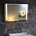 Inter Ceramic Огледало за баня с вградено LED осветление Арчи, 80x60 см