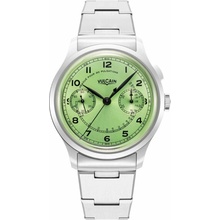 Vulcain Monopusher Heritage - Green - Steel Bracelet