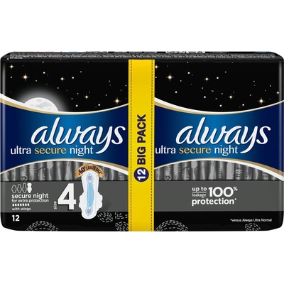 Always Ultra Extra Night Protection 12 ks