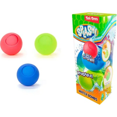 Teddies Vodní bomby 3ks se samotěsnícím úzávěrem silikon opakovaně použitelné