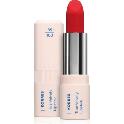 KORRES True Velvety Lipstick Кремообразно червило със сатенено покритие цвят Vivid Red 3 гр