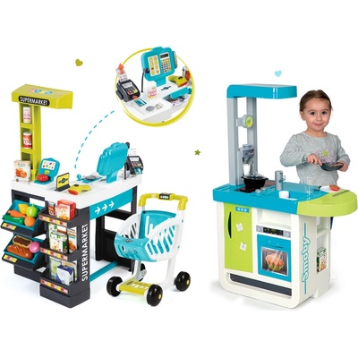Smoby set kuchyňka Cherry Kitchen a obchod Supermarket 310900-7