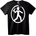 NOONEBRAND Тениска Molotov Stick Figure - M, Black