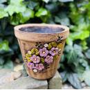 Květináče a truhlíky Keramika Javorník Květináč malý - jahody 15 x 17cm hnědý