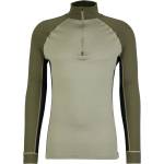 Stoic Мъжко мериносово термобельо Stoic Merino240 BengtSt. Half Zip Merino base layer - Olive Green / Multi - размер XS (015-2085-0711)