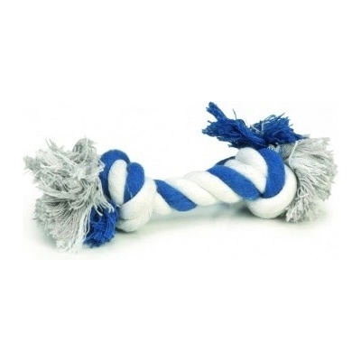 Beeztees Flossy lano modro bílé 20 cm
