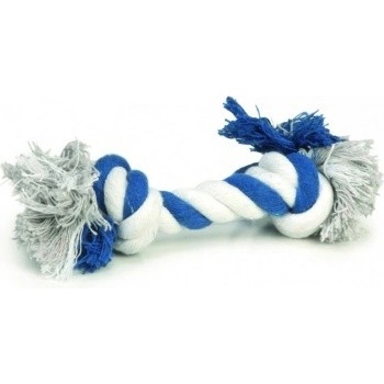 Beeztees Flossy lano modro bílé 20 cm