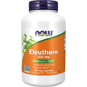 NOW NOW Eleuthero 500mg, 250 Veg Capsules - fitnesdobavki - 44,79 лв