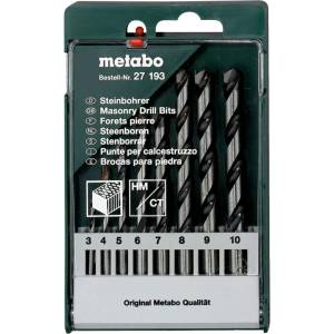 Metabo - Комплект от 8 броя свредла за камък 627193000 (627193000)