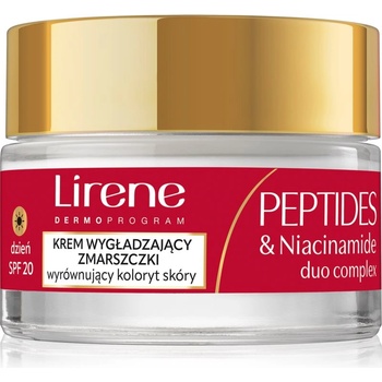 Lirene Peptides & Niacinamide Duo Complex стягащ дневен крем против бръчки за зряла кожа SPF 20 50ml