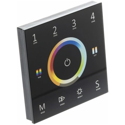 Ovladač dimLED OV 230V ALLMIX RF K4 - Černá