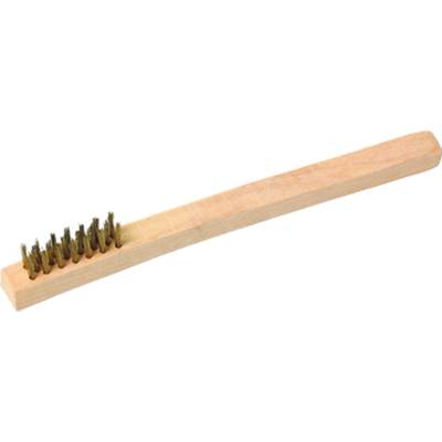 STAVTOOL Pomedená trojradová kefa, drevená rukoväť | 200 mm