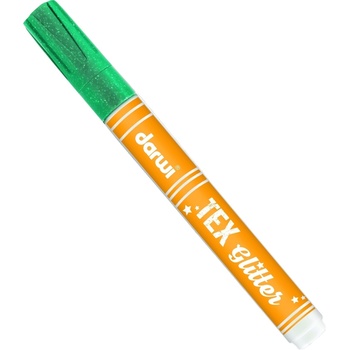 Darwi Tex Fabric Glitter Marker Маркер за текстил Turquoise Green 6 ml 1 бр (DA0140013676C)