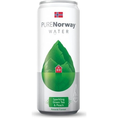 Det Norske Brenneri Harahorn Pure Norway Sparkling Green Tea & Peach 0,33 l