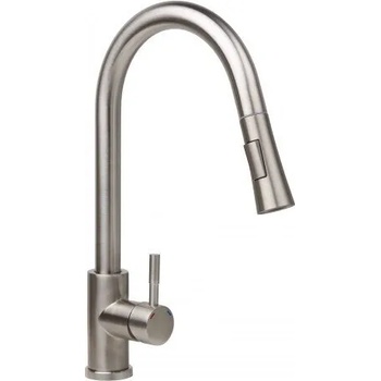 Твоят Стил - Кухненски Мивки Инокс Смесител за Кухня с издъпрващ се чучур и 2 режима на струя - Модел 9100