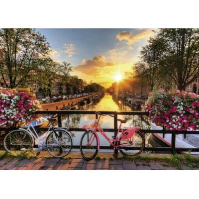 Ravensburger - Puzzle Bicycles in Amsterdam - 1 000 piese