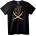 NOONEBRAND Тениска Пиратска Трепери - L, Black