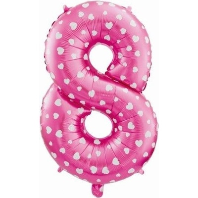 Grabo Nafukovací balónek číslo 8 fialový 102 cm extra velký