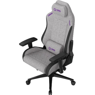 LORGAR CHA41, Ergonomic Gaming Chair Advanced, premium anti-stain fabric, Grey (LRG-CHA41-GY)