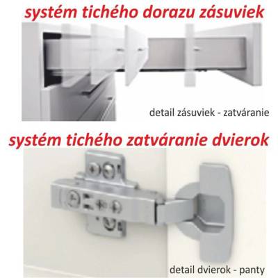 Долен шкаф Line 80 cm супер гланц бял HG