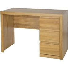 Drewmax Písací stôl BR303,120x80x60, dub Farba dreva: Kakao