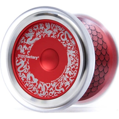 YoYoFactory 99 Dragons Bimetalové Yoyo červená