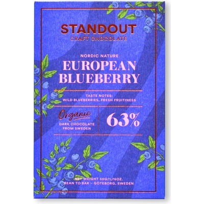 Standout Chocolate 63% BLUEBERRY 50 g