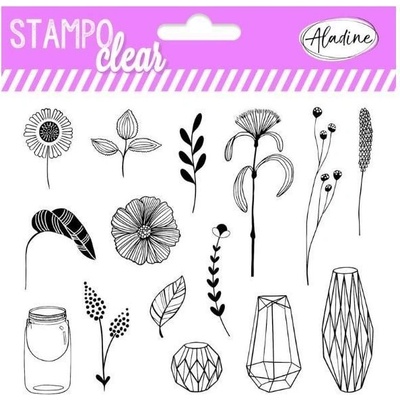 Aladine Razítka gelová Stampo Clear Botanic