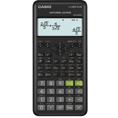 CASIO kalkulačka FX 82ES PLUS 2E, černá, školní, desetimístná FX-82ESPLUS-2-SETD Casio