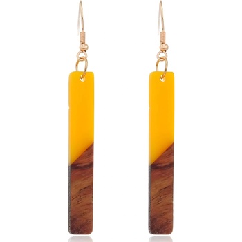 HARAHU Обици wo-32694 - Жълта 2 kp32694 (wo-32694)