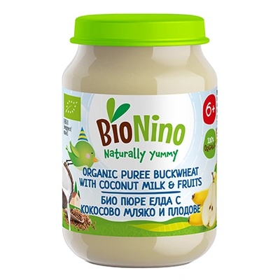 BioNino Био пюре елда с плодове и кокосово мляко