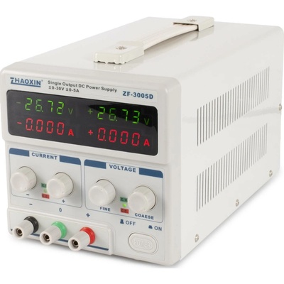 ZF-3005D Symetrický laboratorní zdroj 30V / 5A (CV/CC)