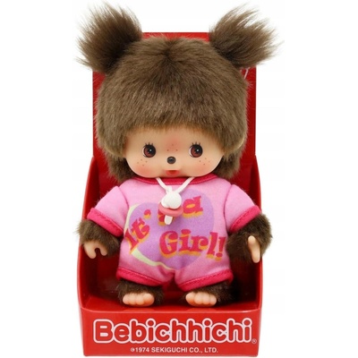 Monchhichi 203857 Bebichhichi Opička holčička miminko 15 cm