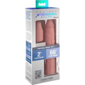 Pipedream - X-TENSION Elite 2 - пенис удължител, изрязващ се по размер (телесен цвят)
