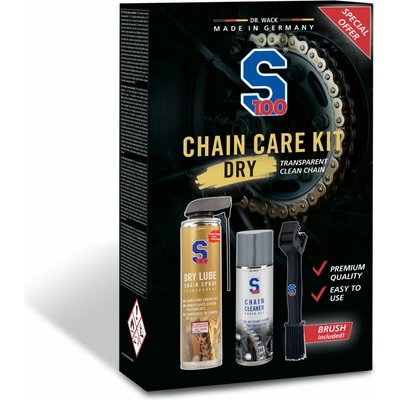 S100 Chain Care Kit Dry Lube