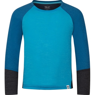 Trollkids Детска спортна тениска Trollkids Kid's Seiland Longsleeve Sport shirt - Pool Blue / Alpine Blue / Black - размер 104 (EU) (704-4653-0213)