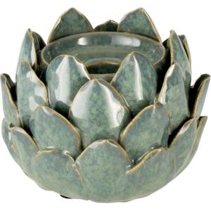 EGLO Свещник Eglo - Shigay, керамичен, 9.5 cm, зелен (422892)
