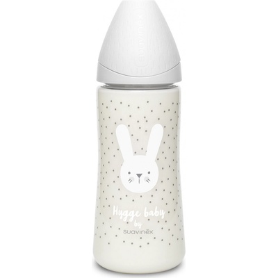 Suavinex premium láhev Hygge králík šedá 360ml