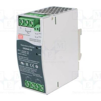 MEAN WELL DRDN40-48 Redundantní modul; na lištu DIN; 48VDC; 40A; 36÷60VDC; -40÷80°C