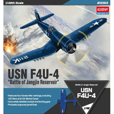 Academy Vought F4U-4 Corsair Battle of Jangjin Reservoir Model Kit letadlo 12353 1:48