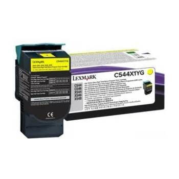 Lexmark Консуматив Lexmark C544, X544, Extra High Yield Return Programme Toner Cartridge, 4 копия, Жълт, C544X1YG