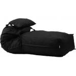 Pufrelax Комплект, пуф легло и декоративна възглавница, 500л. Yoga XL - Eerie Black, Перящ се калъф, Пълнеж с микс от мемори пяна и дунапрен, Гама Premium