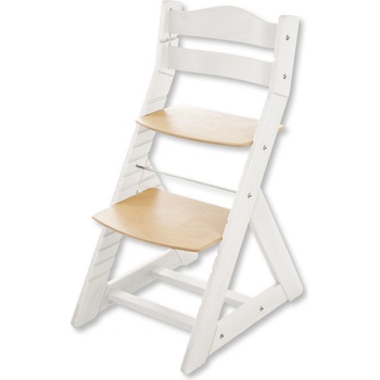 Hajdalánek Rostoucí židle Maja opěrka do kulata bílá / buk