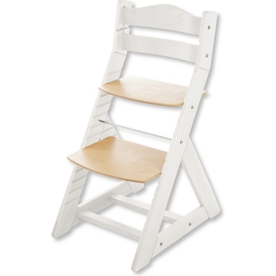 Hajdalánek Rostoucí židle Maja opěrka do kulata bílá / buk
