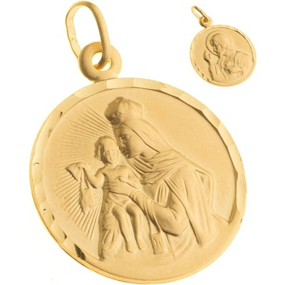 Argento Zlatý prívesok Škapuliar 8A112
