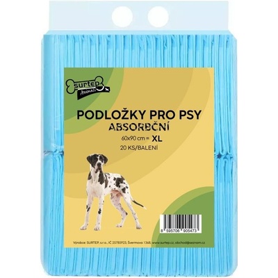 Surtep Animals Podložky Absorpční pro štěňata XL 20 ks 60 x 90 cm