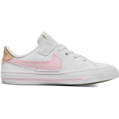 Nike Court Legacy Ks white/pink foam/honeydew biela