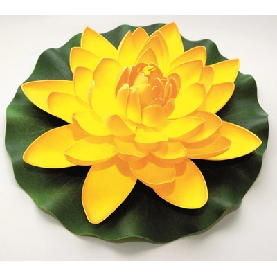 Jezírková dekorace Leknín žlutý, 28 cm, Velda