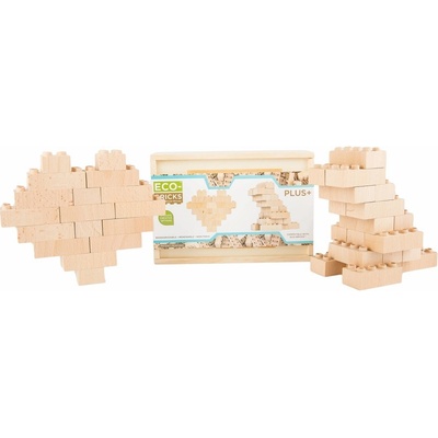 ECO-BRICKS Natural Plus dřevěná stavebnice 20 ks