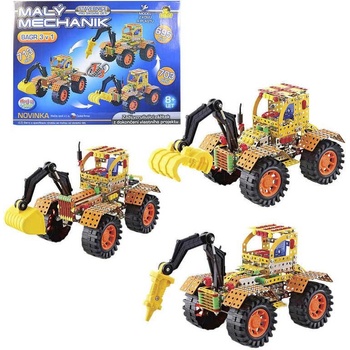MADE Malý mechanik Traktory 3 v 1